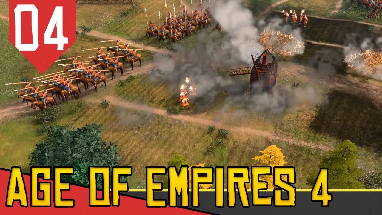 INGLATERRA vs FRANÇA - Age of Empires 4 #04 [Conhecendo o Jogo Gameplay PT-BR]