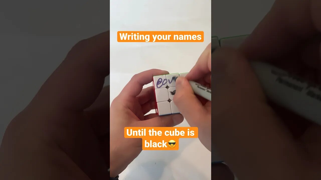 Do you want your name on this cube? #cubing #shorts