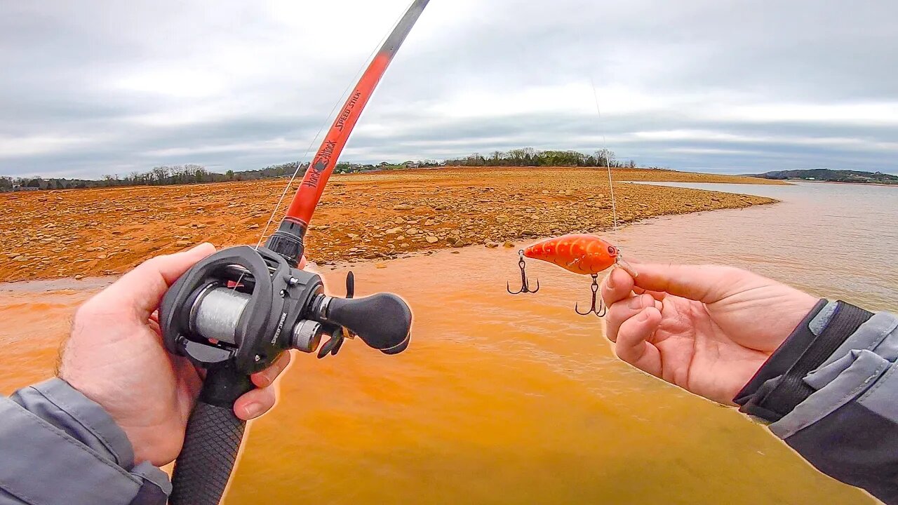 Catching BIG Bass While Fishing SUPER MUDDY Lake