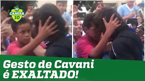 EXEMPLO! Cavani tem gesto NOBRE com criança no RJ e é EXALTADO!