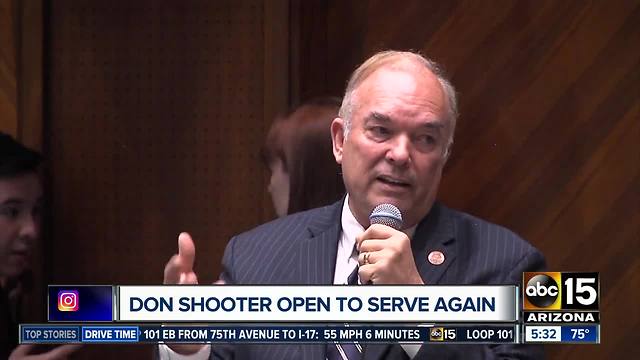 Don Shooter, ex-lawmaker expelled for misconduct, open to serving again