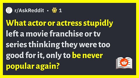 r/AskReddit - What actor or actress stupidly left a movie franchise or tv series? #reddit #memes