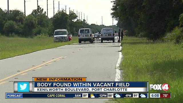 Death investigation under way on empty lot in Port Charlotte