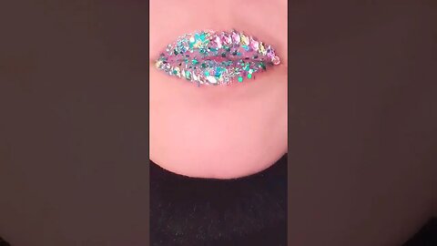 Lip Makeup Tutorial Lip Art Glitter #makeup #shorts #short #viral #shortvideo #lipswatches #grwm