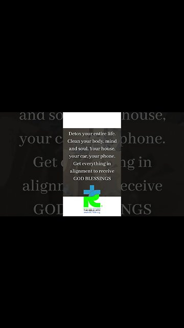 Detox your entire life Clean your body, mind and soul Your house, your car, your phone...