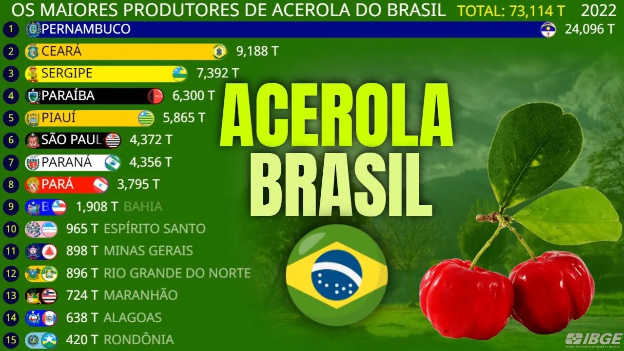 Os Maiores Produtores de Acerola do Brasil