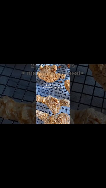 Spicy Honey Garlic Chicken Tenders!! 🤤🍗🔥 #shorts