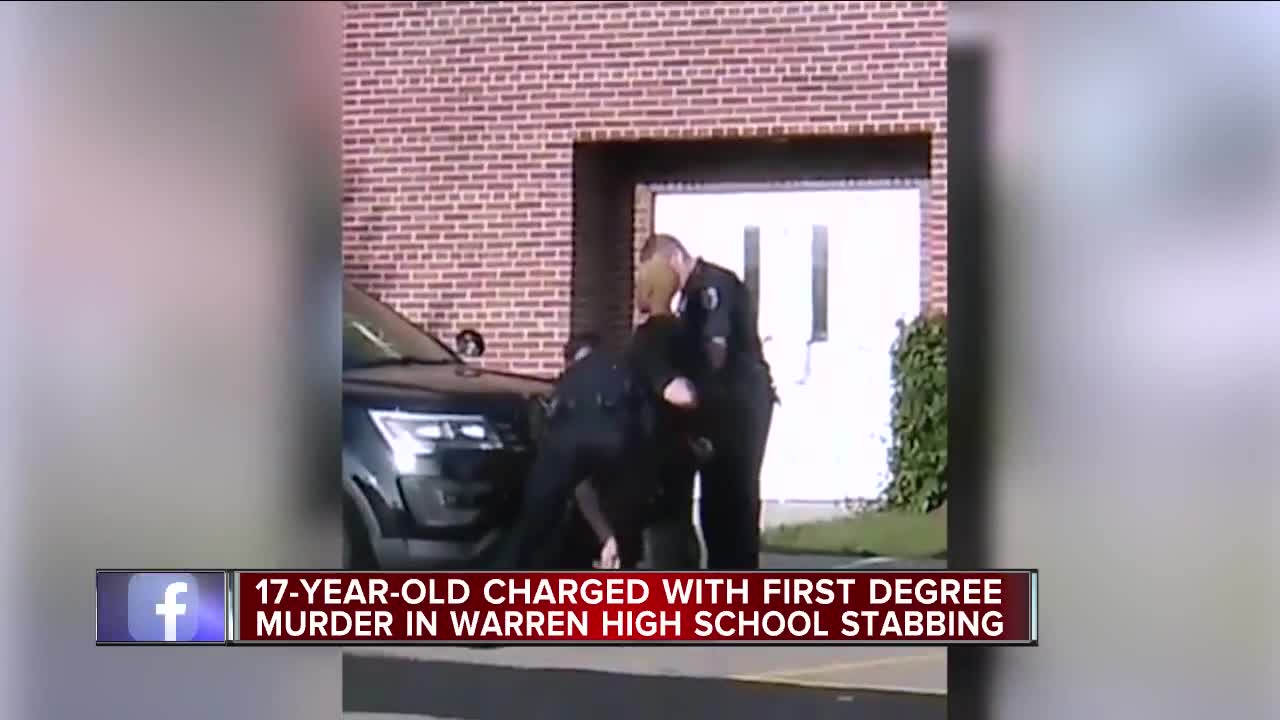 Teen charged in deadly stabbing of girl at Warren Fitzgerald High School