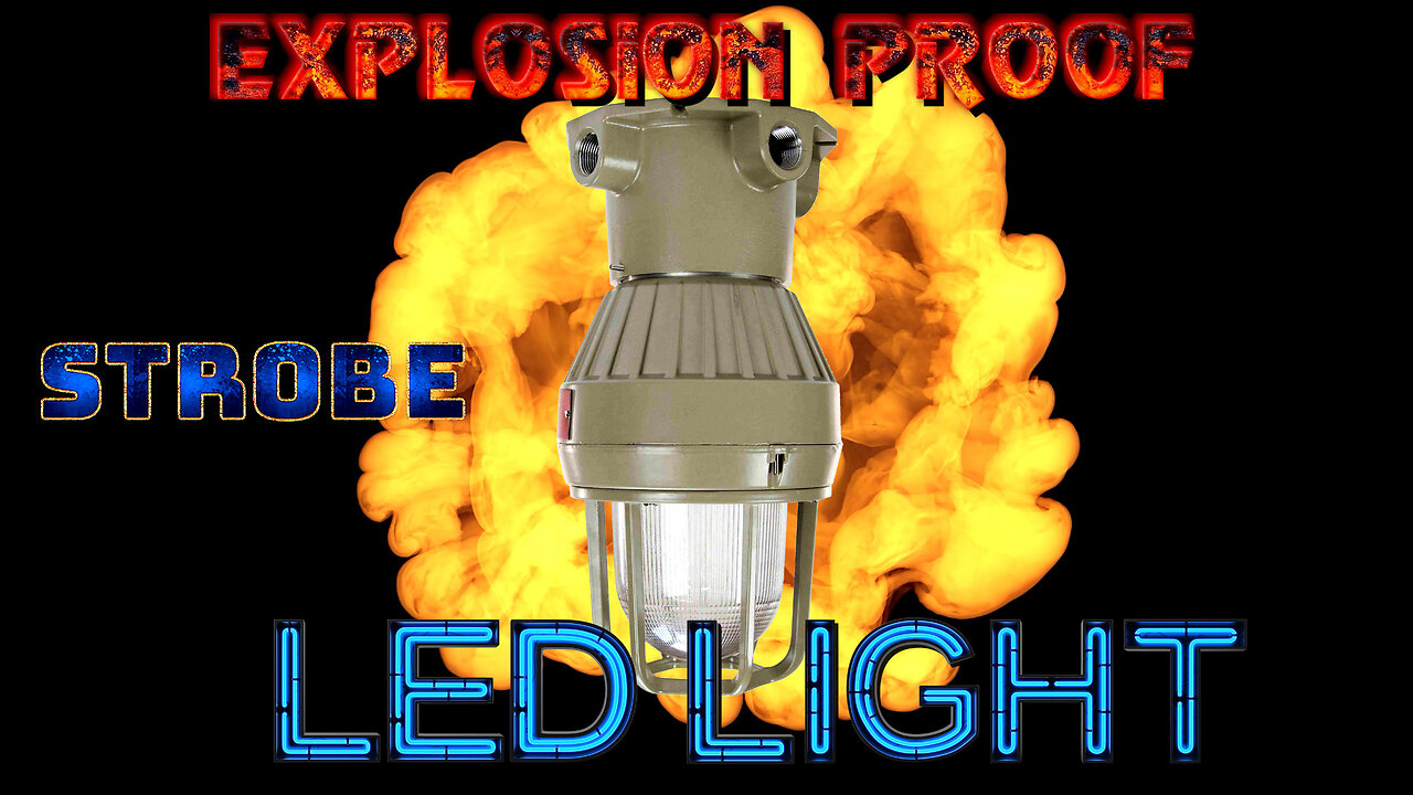 Explosion Proof LED Strobe Light - low voltage - 30 Flash Patterns - Sync Capable