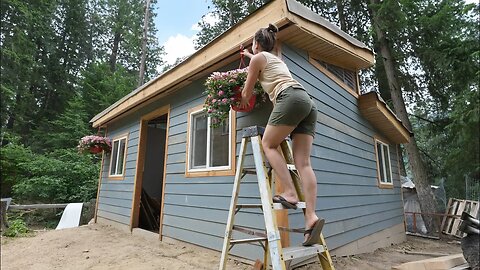 Off-Grid Dream Barn: Installing Free Siding | Exterior is COMPLETE!