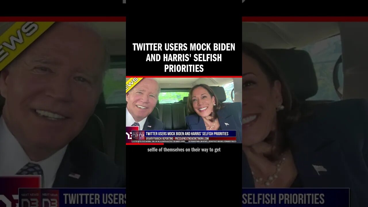 Twitter Users Mock Biden and Harris' Selfish Priorities