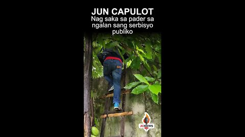 Jun Capulot nag saka sa pader!