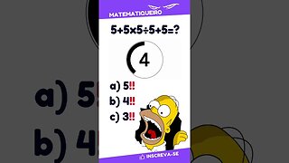 DESAFIO DE MATEMÁTICA