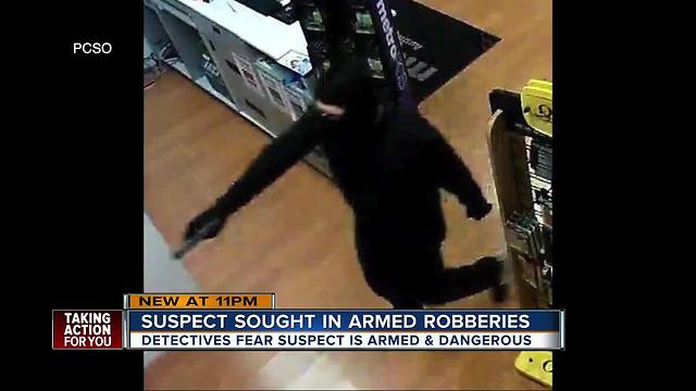 PCSO: unknown suspect behind three armed robberies in as many days