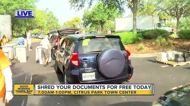 Operation Shredding happening at Westfield Citrus Park Mall