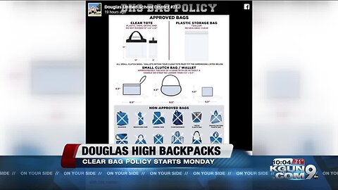 Douglas High School implements clear bag policy
