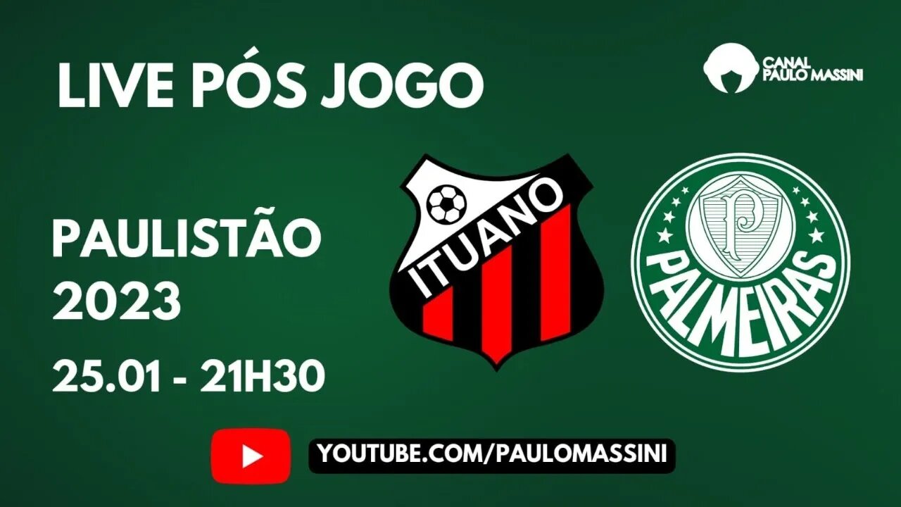 PÓS-JOGO ITUANO X PALMEIRAS. COLETIVA ABEL FERREIRA E O MASSA...ONDE ESTARÁ?