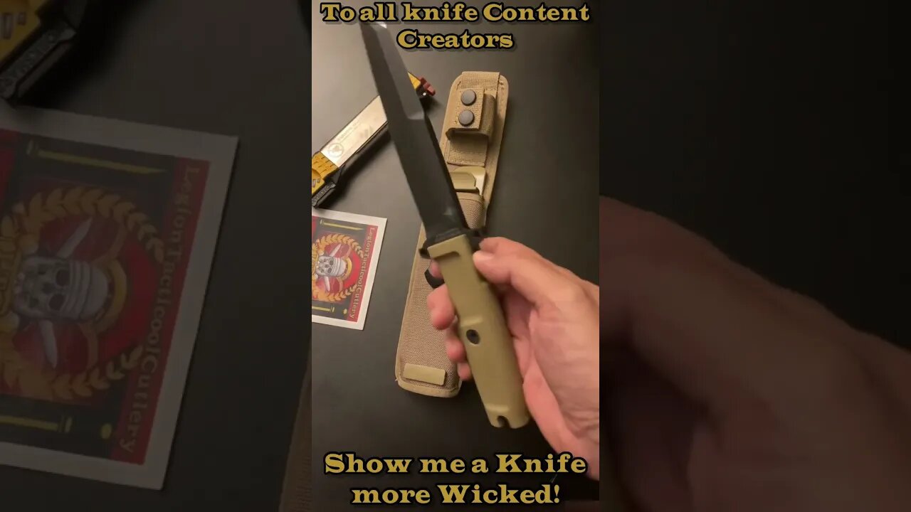 A challenge to all knife content creators! What’s the most wicked blade you got!