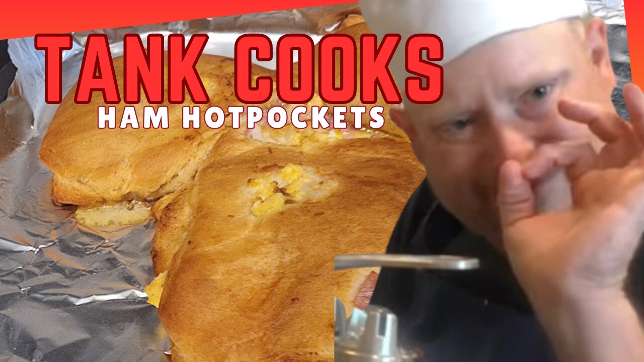 Tank Cooks Ham and Egg Hot Pockets