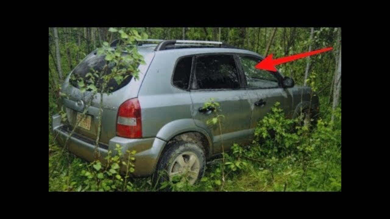 Teens find abandoned car in woods – look on the seat and realize something is very wrong