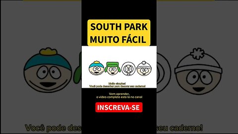 COMO DESENHAR SOUTH PARK MUITO FÁCIL #southpark #shorts