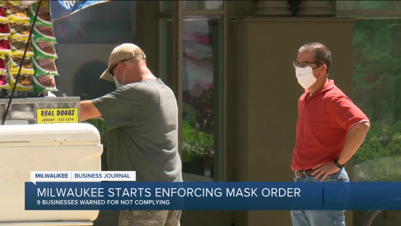 9 Milwaukee businesses warned for not complying with mask order