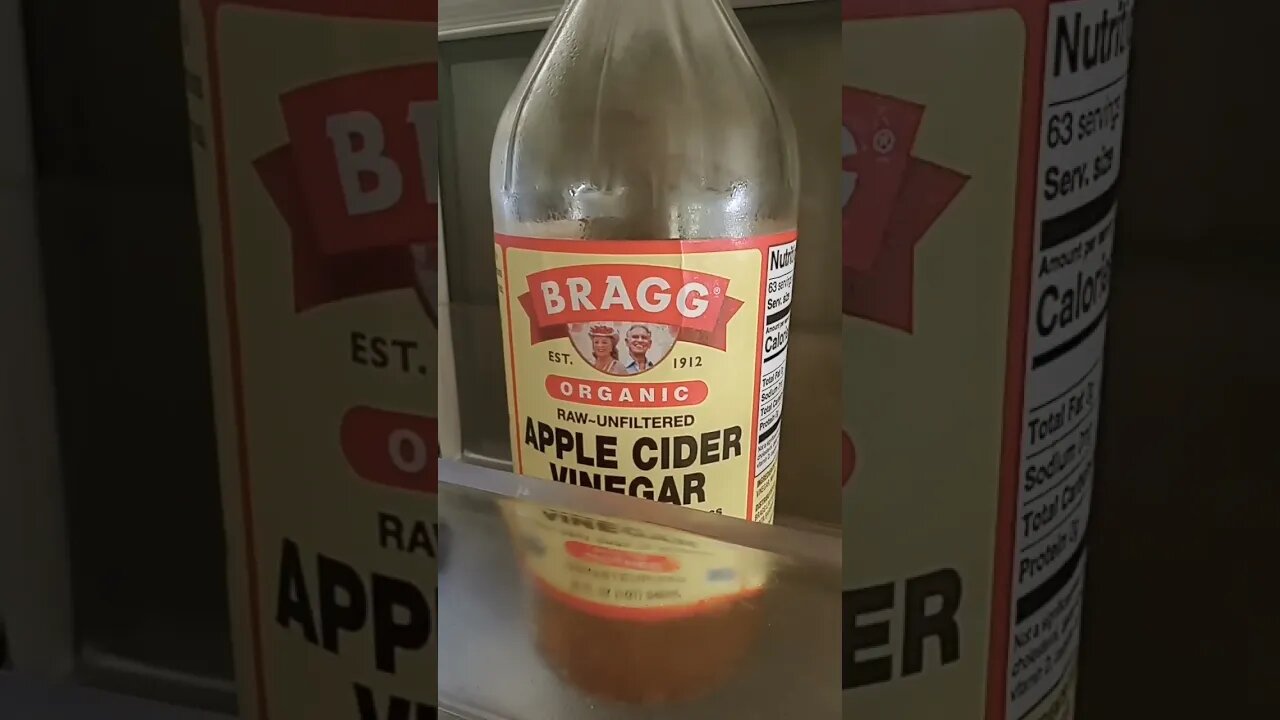 chugging apple cider vinegar