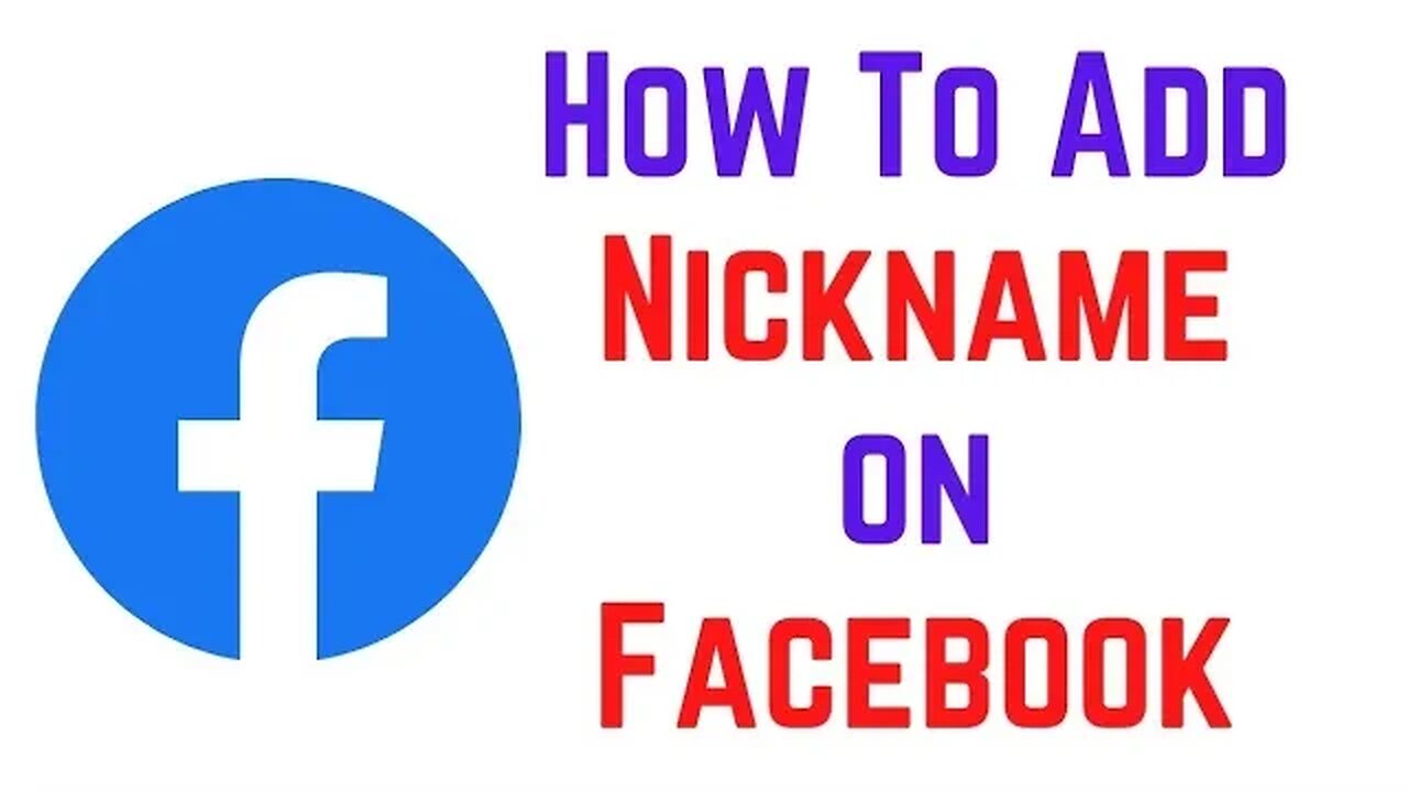 how to add nickname in facebook? rbchannel #tutorials