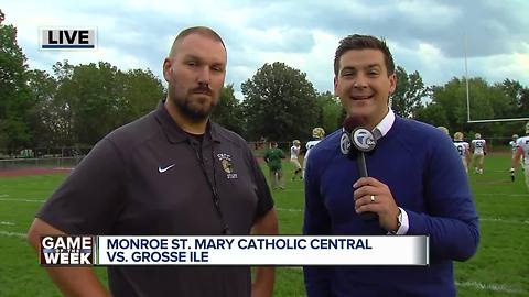 Monroe SMCC visits Grosse Ile for WXYZ Game of the Week