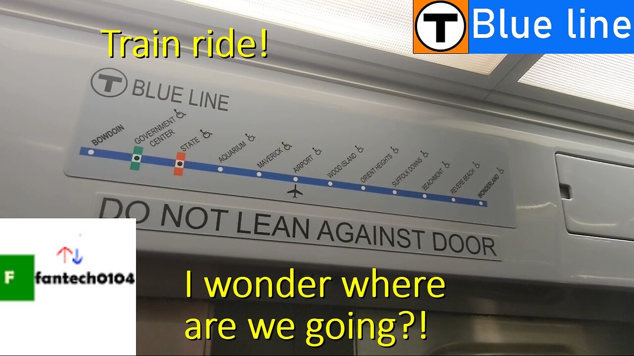 A crazy ride on the MBTA Blue Line. Messed up announcements, changeover and Wonderland elevator.