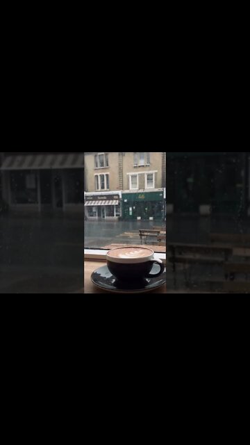 #relaxing #rainsounds ☕️