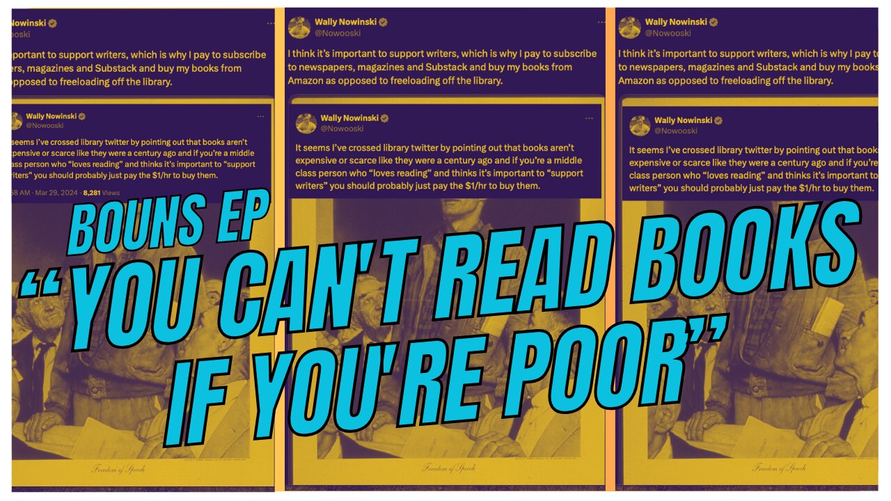 Book Twitter - you can't read books if you're poor