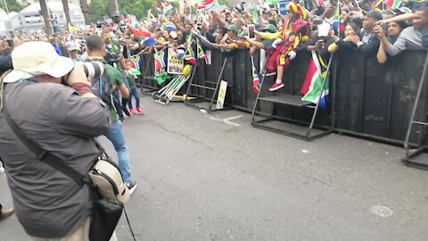 SOUTH AFRICA - Cape Town - Springbok Trophy Tour (Video) (L2q)