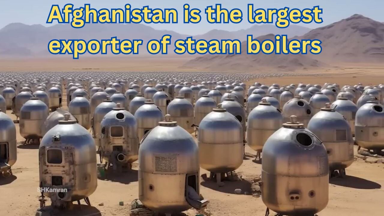 Afghanistan is the largest exporter of steam boilers