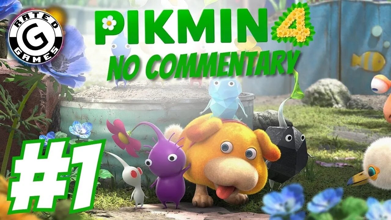 Pikmin 4 No Commentary - Part 1 - Intro and Rescuing the Rescue Corps