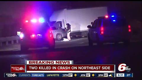2 dead in head-on crash near I-465 on northeast side