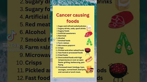 Foods That Could Cause Cancer #food #cancer