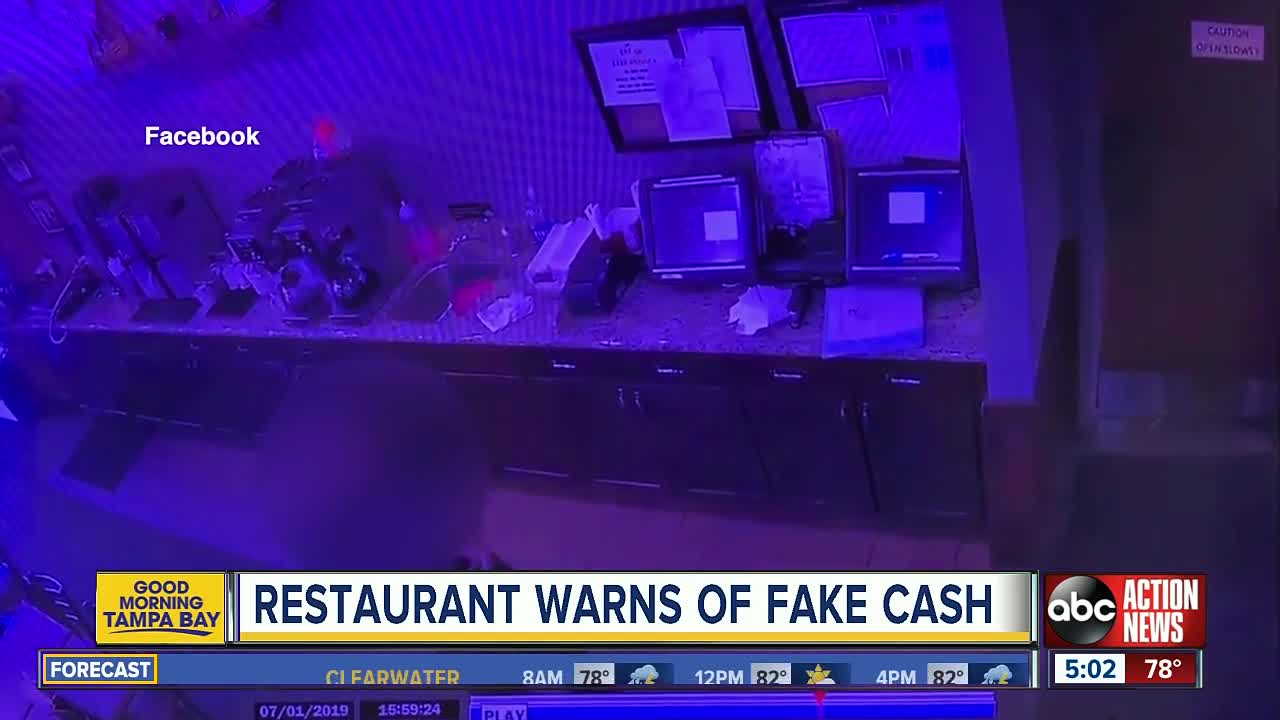 Restaurant in Brandon warns of counterfeit cash