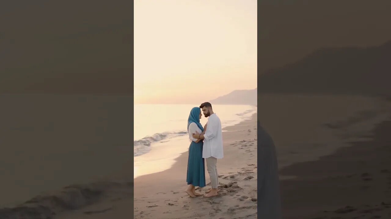 Couple in the beach ⛱️ for photoshoot #couple