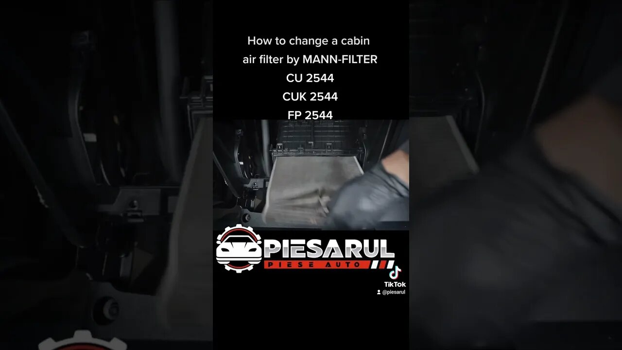 #How to #change a #cabin #air #filter by #MANN-FILTER #CU2544 #CUK2544 #FP2544 #piesarul