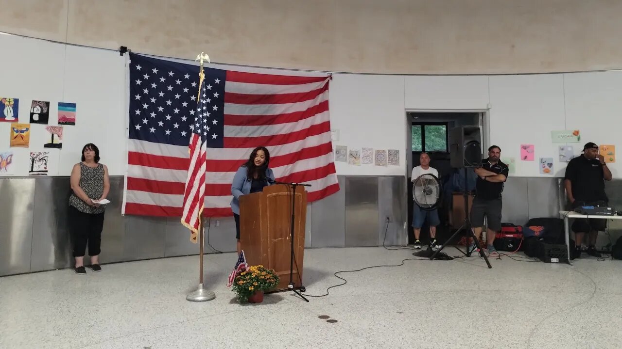 The #September11th #911 #911Anniversary Tribute inside @NYCParks Carmine Carro Center 9/11/2022