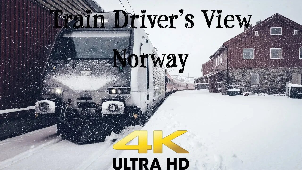 TRAIN DRIVER'S VIEW: From rain to complete whiteout on the mountain