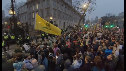 London Freedom Rally 18/12/21-Downing Street