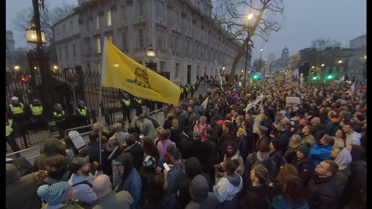 London Freedom Rally 18/12/21-Downing Street