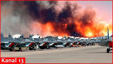 2 Russian Su-34s and 1 Su-24 were completely destroyed at Marinovka airfield, 4 fighter jets damaged