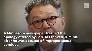 Home State Newspaper Delivers Devastating Critique of Sen. Al Franken’s Apology