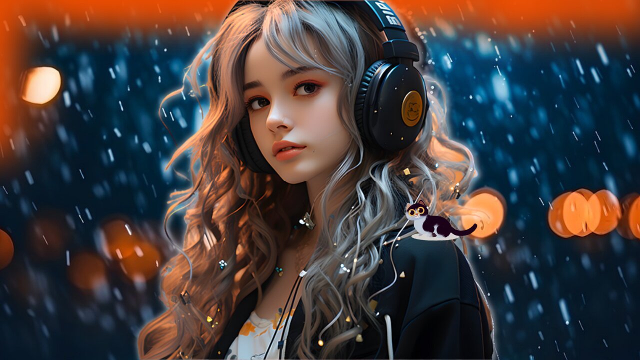 Feel the Vibes. LoFi Study and Chill with Gentle Rain.