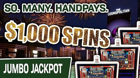 😱 $1,000 SPINS in LAS VEGAS! 🌟 SO MANY BLACK WIDOW HANDPAYS @ The Cosmopolitan