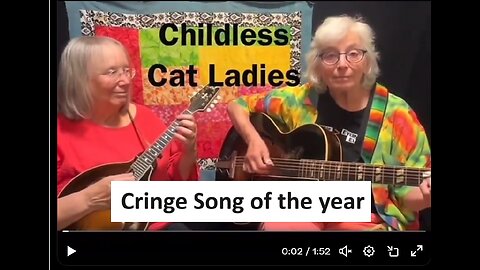 Childless cat ladies music video for Kamala, not a joke apparently