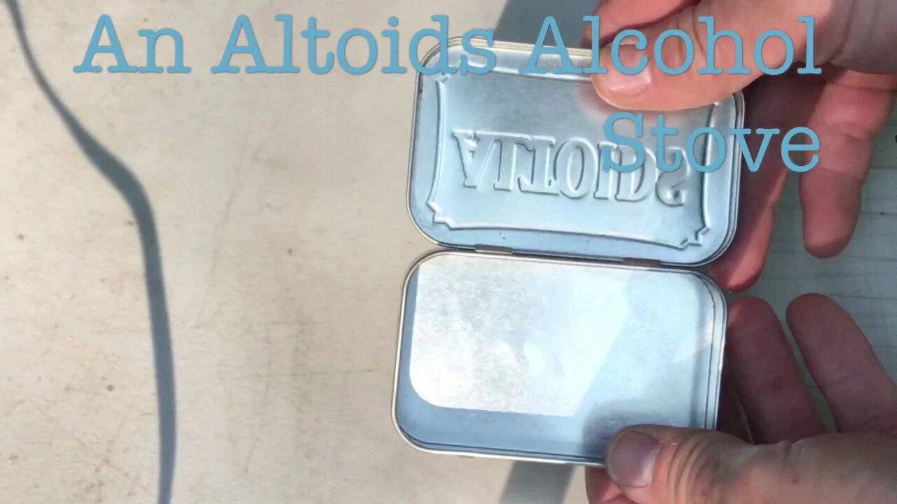 Altoids alcohol stove